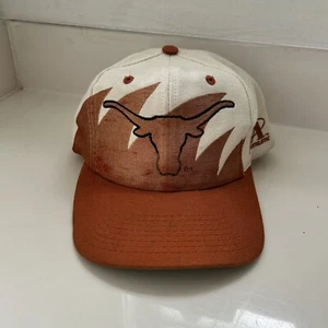 Vintage Logo Athletic University of Texas Longhorns Sharktooth Snapback 90's - Picture 1 of 8