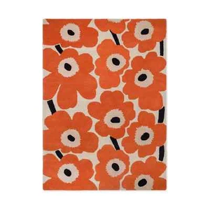 Rug Hand tufted Orange red Handmade Living room bedroom Home Carpets - Picture 1 of 5