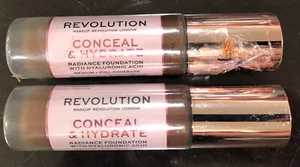 2- Base Makeup Revolution Conceal & Hydrate, F14 LEER - Imagen 1 de 1