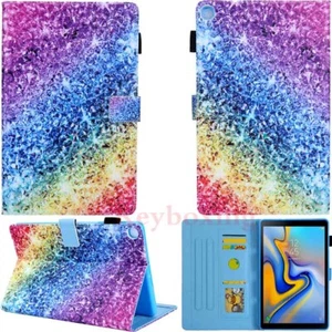 For Samsung Galaxy Tab A 8.0 T290 10.1" T510 T580 Magnet Flip Leather Case Cover - Picture 1 of 44