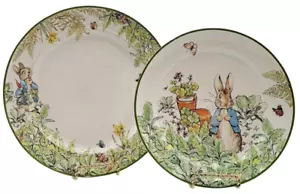 Williams Sonoma Peter Rabbit 4 Speiseteller & 4 Salatteller Ostern - Bild 1 von 5