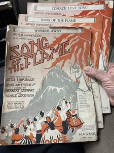 K 3-pack Stage Musical Sheet Music SONG OF THE FLAME (Hammerstein) - Picture 1 of 1