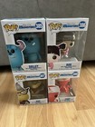 4 New Funko Pop Disney Pixar Monsters Inc Sulley Boo Roz Chef 385 386 387 388