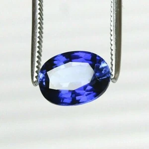 Natural Blue Sapphire Ceylon Cornflower 6.87 Ct Oval Certified Loose Gemstone - Picture 1 of 5