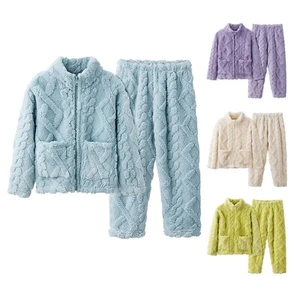 Winter Boys And Girls Babies Coral Fleece Pajamas Clothes Hoodies Lon Two Piece - Picture 1 of 24