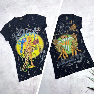 Christian Audigier T-Shirt Celebrate Life Ed Hardy Style Women / Ladies size M - Image 1 of 4