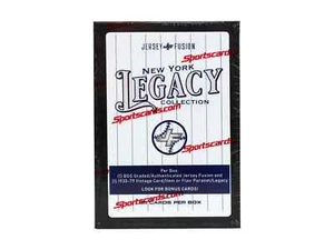 2025 JERSEY FUSION NEW YORK LEGACY COLLECTION BASEBALL HOBBY BOX - Picture 1 of 1