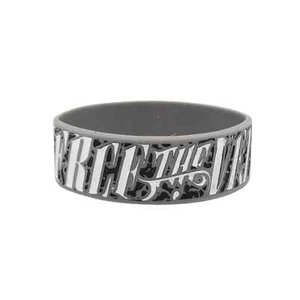 Pulsera Silicona Pierce the Veil Gris Logo en Excelente Estado - Imagen 1 de 2