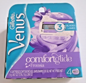 Gillette Venus Freesia Comfort glide 3 lame 4 cartucce nuove - Foto 1 di 4