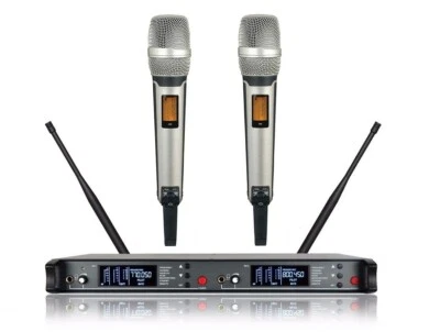 UHF Dual Channel Cordless Vocal Wireless Handheld Microphone System SKM 9000 mic - Image 1 of 3