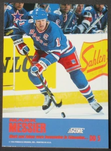 Mark Messier Adam Graves 1993-94 Score Dynamic Duo #DD5 New York Rangers Insert - Picture 1 of 2