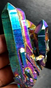 64g WOW! Grappolo di cristallo placcato titanio arcobaleno, cristallo che cambia colore R400 - Foto 1 di 10