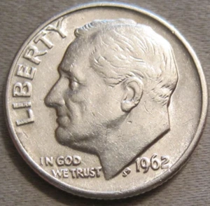 SELLING AS SHOWN - 1962 D ROOSEVELT DIME *** 90% SILVER *** 626 - Picture 1 of 6
