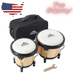 Bongo Drum 4” and 5” Set for Adults Kids Beginners Professionals Tunable Wood... - Picture 1 of 7