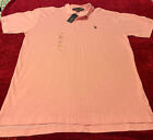Neu mit Etikett - US Polo ASSN Pony kurzärmelig klassisch Herren Netz Shirt - XL (pink)