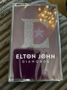 NEW LIMITED EDITION ELTON JOHN DIAMONDS UK ONLY GLITTER CASSETTE TAPE Sealed New - Picture 1 of 2