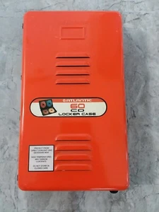 Vintage Orange Atlantic 60 CD Locker Case *Read* - Picture 1 of 9