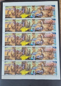 Russia 1989 Fairy tales print error- double print FULL SHEET MNH RRR - Imagen 1 de 2