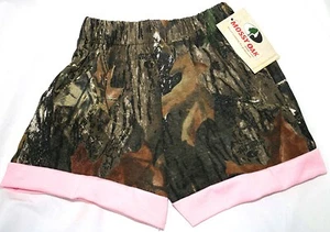 Mossy Oak Pink Camo Girl's Shorts, Baby Toddler Camouflage - Picture 1 of 1