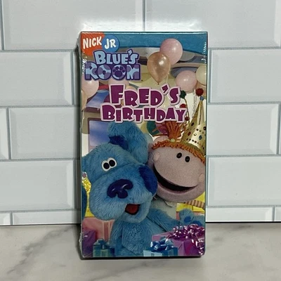 Blue's Clues Fred's Birthday VHS New Sealed Blue's Room Paramount Watermark Nick - Image 1 of 4