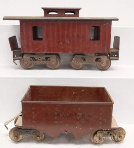 Lionel Vintage Standard Gauge 116 NY&NH Hopper & 17 NYC Caboose - Bild 1 von 4