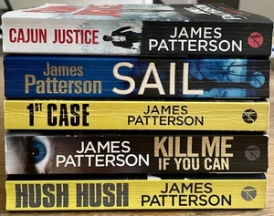 James Patterson Books Bundle X 5 Crime Thriller Fiction Novels Paperbacks - Foto 1 di 13