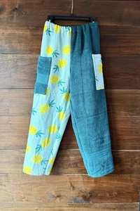 Towel Pants Pineapple Print 7/8 - Picture 1 of 4