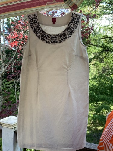 VETEMENTS Abito donna collezione 212 14 ricamati lino cotone senza maniche MIDI Plus