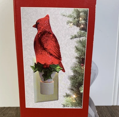 Enchufe Giratorio 360° Luz Nocturna Cardinal Navidad Vacaciones Nuevo en Caja Abierta Foto 1 de 4