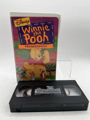 VTG Disney Winnie The Pooh Frankenpooh (VHS 1995) Clamshell Case Tested Works Foto 1 de 4