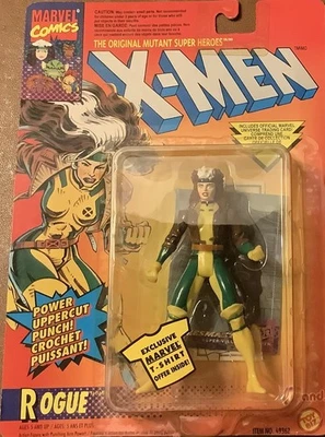 Marvel Comics X-Men Rogue figure (with Power Uppercut Punch) WITH TRADING CARD - Image 1 of 2