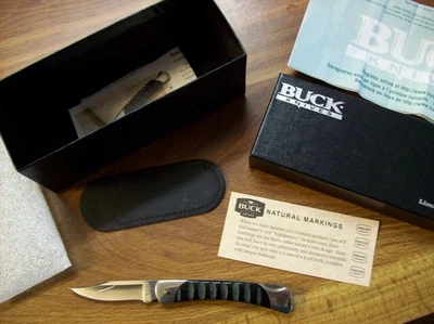 Buck Knife U.S.A. RARE Model # 055 Buffalo Horn Ltd. Edition Lockback UNUSED! - Image 1 of 4