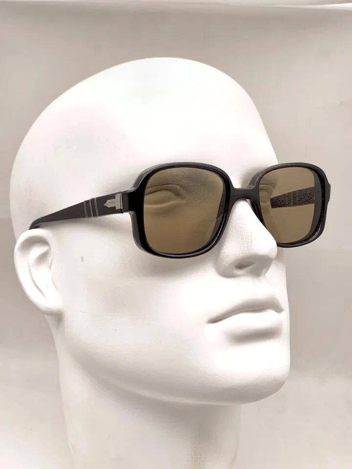 Gafas de sol PERSOL RATTI vintage 93111 charol meflecto GULF OPTIK negras como nuevas Foto 1 de 4