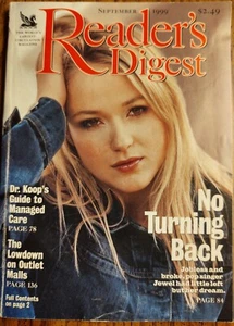 Reader's Digest Magazine September 1999 JEWEL: No Turning Back, - Picture 1 of 1