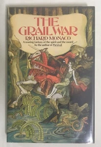 The Grail War By Richard Monaco - 1979 First Edition Hardcover - HC/DJ - Foto 1 di 9