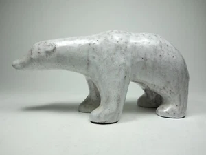 keramik eisbär ceramic polar bear figur skulptur art deco design  - Bild 1 von 12