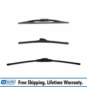 Trico Tech & Exact Fit Windshield Wiper Blade Front & Rear 3pc Set