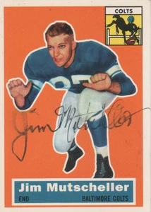 JIM MUTSCHELLER SIGNED 1956 TOPPS ARCHIVES #72 - BALTIMORE COLTS - Picture 1 of 1
