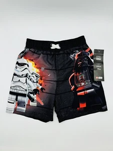 Lego Star Wars Boys Black Swim Trunks Size XS 4/5 - Picture 1 of 1