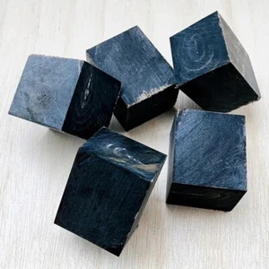 Solid Buffalo Horn Natural Black Smooth Block Laser Cut for Making Knife Handle - Picture 1 of 24