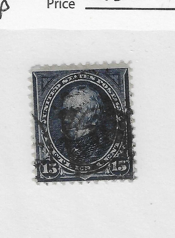 US # 259, 15 cent blue, 259-P2, Trial Color Proof , 1894, CV, $265 - Image 1 of 2