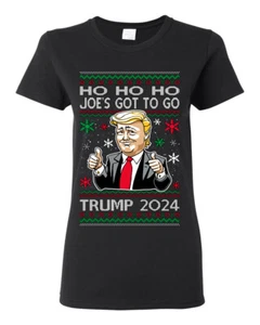 Camiseta gráfica para mujer Ho Ho Ho Joe's Got To Go Trump 2024 - Imagen 1 de 13
