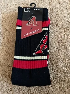 PKWY MLB Mens Logo Socks Arizona Diamondbacks Size Large 6-12 One Pair - Picture 1 of 5