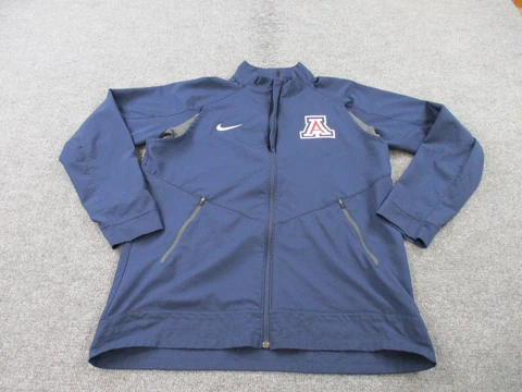 Nike Arizona Wildcats Jacket Adult L Blue Long Sleeve Track Full Zip Logo Mens Cover