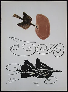 After Georges BRAQUE, Hors-texte Litho, Nuage en echec de Derriere Le Miroir - Picture 1 of 7