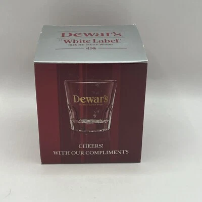 Dewar's "White Label" Blended Scotch Whisky Shot Glass, New - Image 1 of 4
