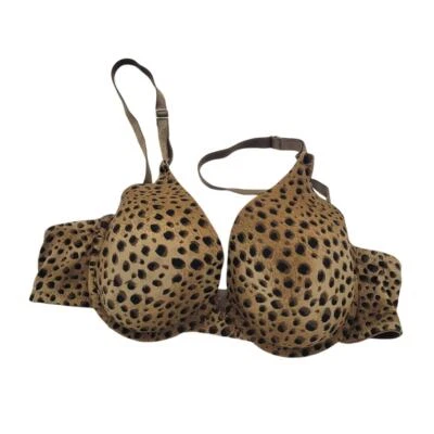 Maidenform Brown Black Leopard Animal Print Full Coverage Underwire Bra Size 34B - Image 1 of 4