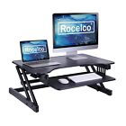 32" Height Adjustable Standing Desk Converter - Quick Sit Stand Up Dual Monito
