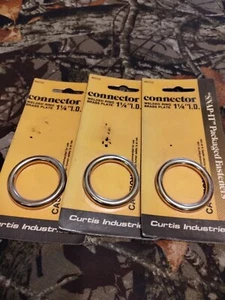 93702 1-1/4" Welded Ring Lot Of 3 Hillman Fasteners - Picture 1 of 2