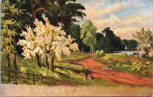 Beautiful Landscape Art Vintage Postcard B238 - Picture 1 of 2
